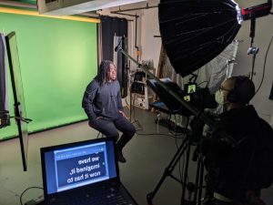 Behind the scenes filming of I-sha-le for the #NoKidsinPrison digital experience