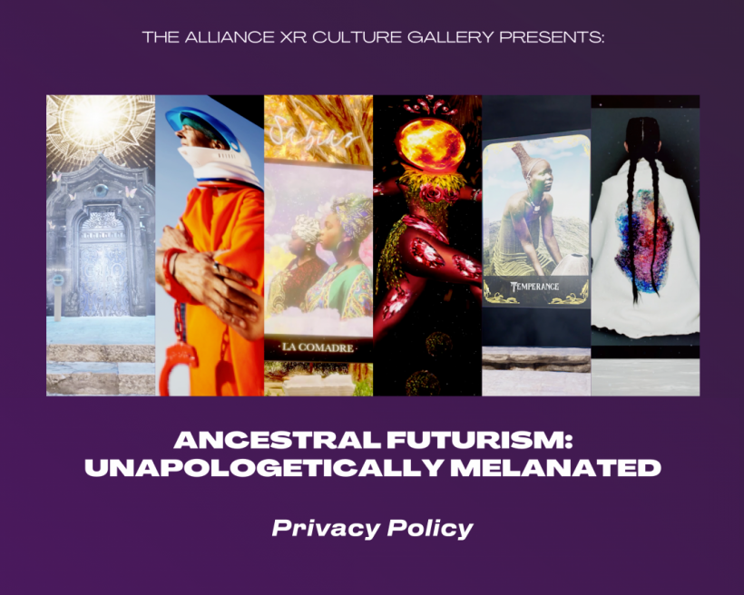 The Alliance XR Culture Gallery Privacy Policy