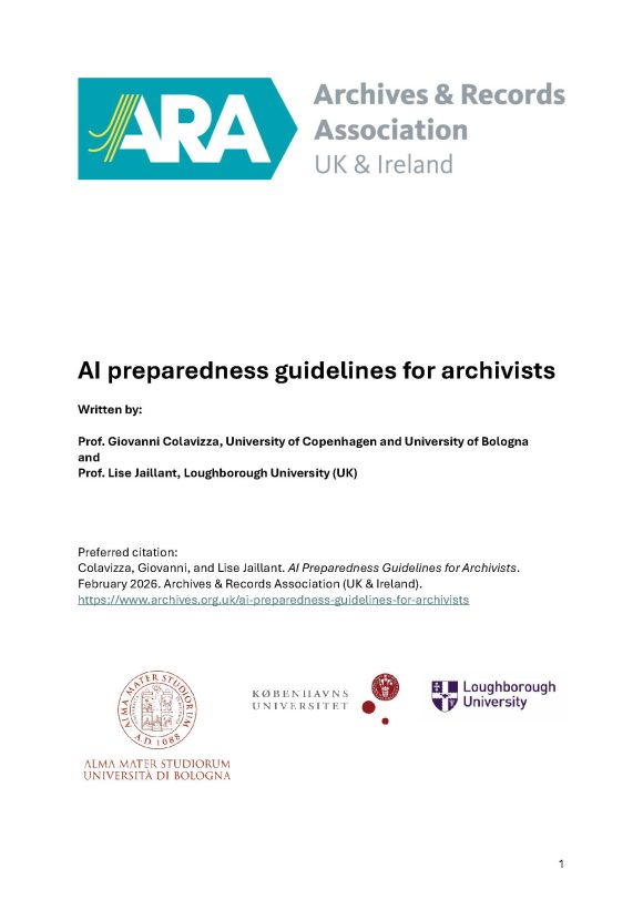 AI preparedness guidelines for archivists