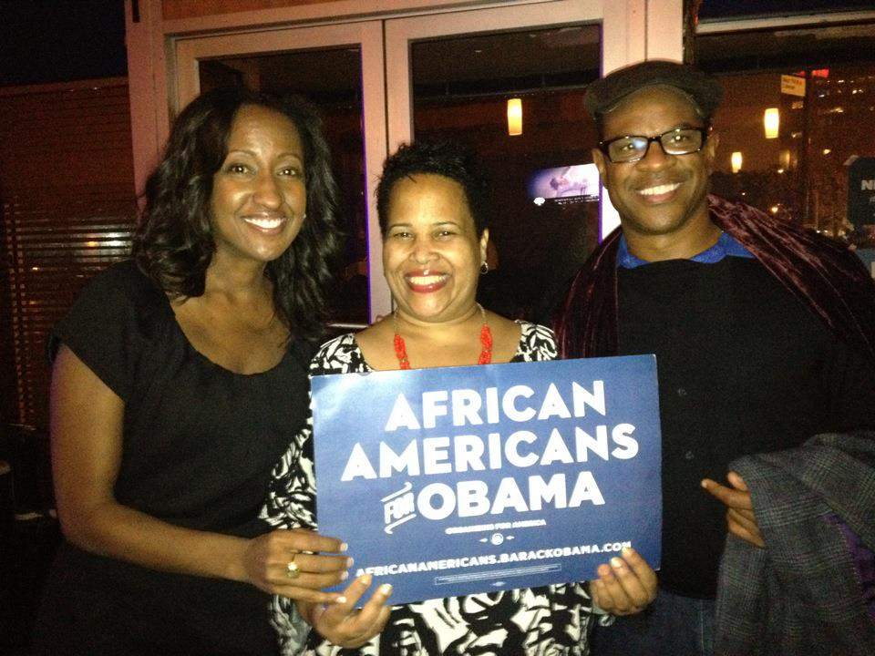 Ann Bennett at an African Americans for Obama event